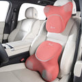 FLORICH Car Lumbar Support Pillow and Neck Headrest Pillow for Office Chair, Ergonomic Memory Foam, Relieves Neck, Back Pain, Pressure-Relieving Back Support for Car, Office Chair & Wheelchair – Red by FLORICH