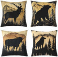 Feelyou Bear Rustic Throw Pillow Covers 20" x 20" by Feelyou