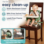 OmniBoost Booster Seat with Tray, Travel High Chair, Baby Chair, Green - Image 4