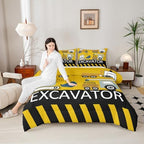 Kids Equipment Trucks Bedding Set Boys Construction Comforter Set Boys - Image 5