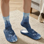 Fuzzy Slipper with Socks for Women Slip On House Slipper and Socks Set Cozy Fuzzy Slippers for Indoor - Image 3