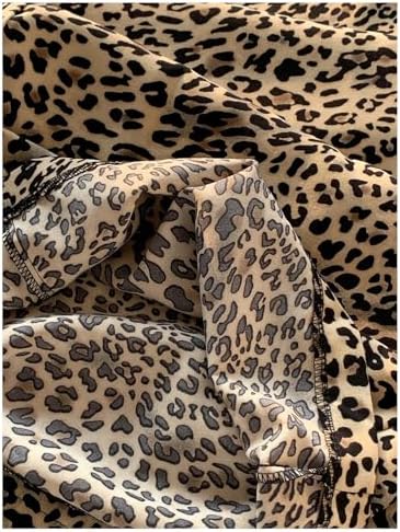 SHENHE Women's Cheetah Print Wide Leg Baggy Y2k Loose Streetwear Trousers - Image 4