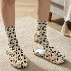 Christmas Slippers for Women Washable House Shoes with Cute Socks - Image 4