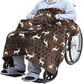 Wheelchair Blanket with Pouch for Adults, Fleece Wrap for Airplane & Train, Packable Nap Travel Accessories by YOtat