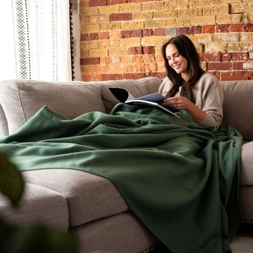 Arcturus Bighorn 100% Virgin Wool Blanket | Heirloom-Quality Wool Bedding for Home & Cabin | Warm, Thick & Durable (King Size, Sage) - Image 5