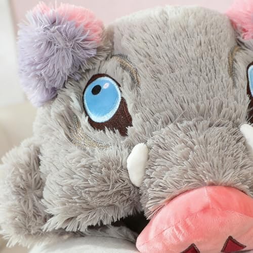 Tokisaki Inosuke Cosplay Hooded Travel Neck Pillow U Shaped Memory Foam Pillows with Hood Headrest Supplies for Airplane Office Train Car(One Size,AZHU-11-Pink) - Image 2