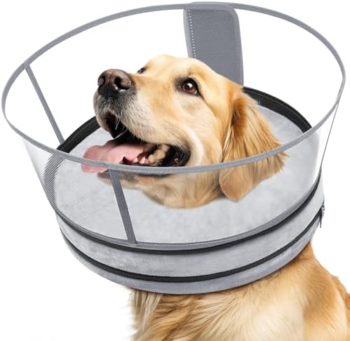 Dog Cone, No-Inflation Sponge Donut Collar for Dogs After Surgery by Didopet