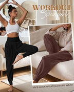 Ficerd 3 Pack Women's Joggers Loose Yoga Pants with Pockets - Image 4