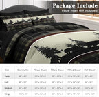 Pamnest King Comforter Set with Sheets, 7 Pieces Vintage Bear Bedding - Image 6