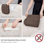 WdFour Headrest Memory Foam Pillow, Support Cushions for Neck, Back or Leg for Sofas, Recliners, Office Chairs, Massage Chairs for Neck Pain Relief and Cervical Support (Brown, 17" Wx2.7 D) - Image 3