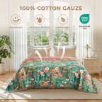 LUTBM Boho Throw Blanket for Bed 60"x80", All Season Cotton Couch Blankets - Image 3