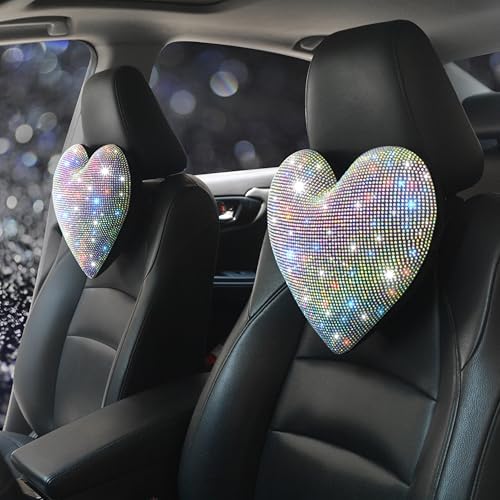 Bling Bling Rhinestones Car Seat Pillow, Colorful, 2 Pieces by Pirador