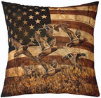 Feelyou Bear Deer Throw Pillow Covers Soft 16" x 16" - Image 4