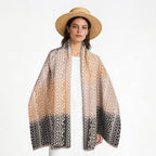 EXTREE Scarfs for Women Pashmina Silky Shawl Wrap for Evening Dressing Blanket Open Front Poncho Cape - Image 3