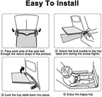 Airplane Footrest Seat Extender for Kids: GEMGO Toddler Airplane Travel Bed, Portable Foot Rest for Flights - Leg Rest for Baby to Lie Down on Plane Travel Accessories - Image 5