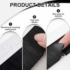 Door Sweep Brush Aluminum, 1.5 x 36 Inch, White, 2 Set - Image 3
