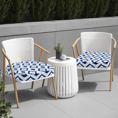 idee-home Outdoor Chair Cushions Set of 2, 17" x 17" D-Shaped - Image 6