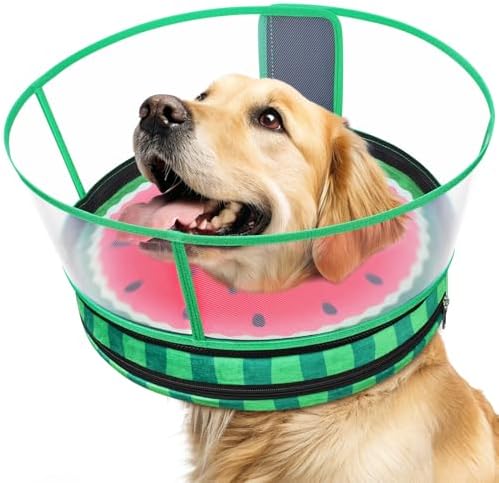 Dog Cone, No-Inflation Sponge Donut Collar for Dogs After Surgery by Didopet