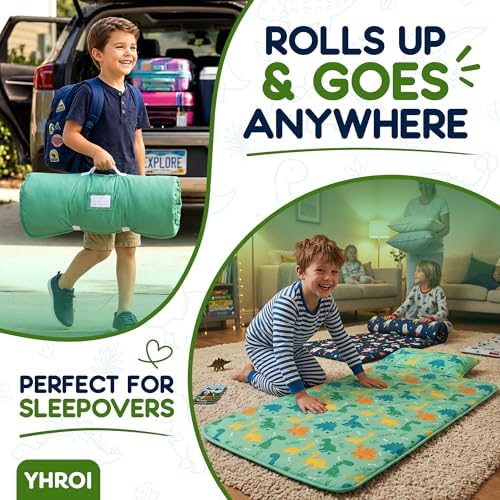 Toddler Nap Mat with Pillow and Blanket for Daycare, Preschool and School, Kids Sleeping Mat for Toddlers, Roll-Up Rest Mat, Soft, Lightweight, Washable, Ages 3-6 - Image 6