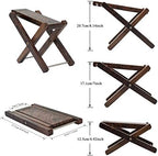 Wood Guitar Foot Stool Black Walnut Solid Wood Footrest 3-Level Adjustable Height Folding Widen Guitar Pedal - Image 4