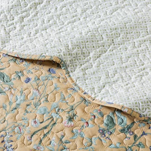 HoneiLife Queen Quilt Bedding Sets - Floral Quilt Bedding Sets 3-Piece 90x96, Microfiber Bedspreads Fall&Winter Coverlets for Queen Bed - Image 7