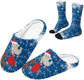 House Slipper and Socks Set for Women Warm Comfy Fuzzy Slipper with Crew Socks Plush Fuzzy Slippers for Indoor by Baxinh