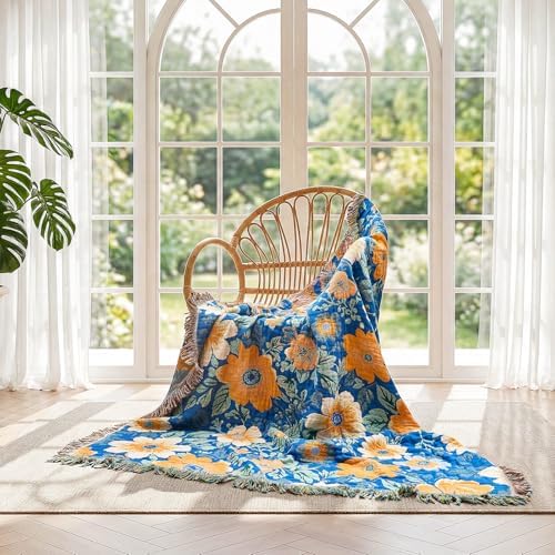 LUTBM Boho Throw Blanket for Couch 50"x60", Cotton Decorative Bed Throws - Image 5
