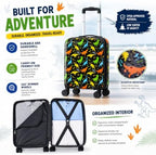 5PCS Kids Luggage Boys Suitcase Set, 16" Hardside Carry-on Dinosaur - Image 4