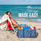 Extra Large Utility Tote Bag - Oversized Collapsible Beach Bag - Anchor - Image 2