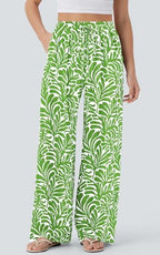 PRETTYGARDEN Womens Pants Elastic Waist Striped Lightweight Palazzo Pant - Image 3