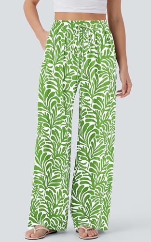 PRETTYGARDEN Womens Pants Elastic Waist Striped Lightweight Palazzo Pant - Image 3