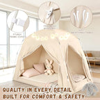Twin Bed Tent for Kids and Adults, Indoor Blackout Sleep Play Tents Canopy - Image 3