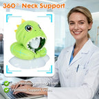 Travel Neck Pillow with Hood for Kids Adult Cute Soft Plush Memory Foam Airplane Neck Pillow for Traveling Animal Flight Pillow Head Rest Neck Support for Cars Long Flights - Image 4
