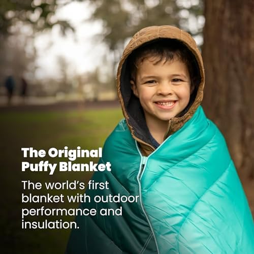 Rumpl Original Puffy Compact Throw Blanket, Seascape Ridge Mountains - Image 2