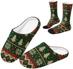 House Slipper and Socks Set for Women Warm Comfy Fuzzy Slipper with Crew Socks Plush Fuzzy Slippers for Indoor by Baxinh