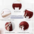 RYB HOME 2 Panels Blackout French Door Curtains for Front Back Glass Door - Image 2