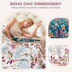 LUTBM Boho Throw Blanket for Bed 60"x80", All Season Cotton Couch Blankets - Image 3