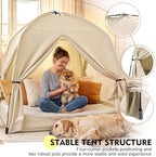 Twin Bed Tent for Kids and Adults, Indoor Blackout Sleeping Play Tents - Image 6