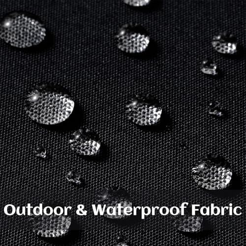 decorUhome Outdoor Waterproof Faux Linen Throw Pillow Covers 24x24 Set of 2 - Image 2