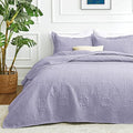 Love's cabin Twin Quilt Set Lavender Bedspreads Bedding Set - Soft Bed Lightweight Bedspread Comforter - Modern Style Coin Pattern Coverlet for All Season - 2 Pieces (1 Quilt, 1 Pillow Sham) by Lovescabin