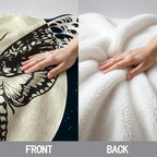 Sleepwish Death Moth Throw Blanket Moon Blanket Queen Hawk - Image 6