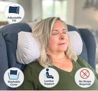 Recliner Pillow for Lumbar, Neck, and Cervical Support, Sleep, Couch, Office Chair, Headrest, Weighted, No Velcro Required, (Black) - Image 4