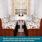 KRFOONN RV Dinette Cushion Covers Stretch Camper Cushions Cover, 06 - Image 6