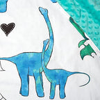 JumpOff Jo Nap Mat for Kids - Cozy Kids Rest Mat with Removable Pillow and Ultra Soft Blanket for Preschool, Daycare, and Sleepovers - Blue Dino - Image 6