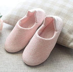 Women's Cotton Closed-Back Slippers with Non-Slip Sole,Indoor Comfort - Image 2