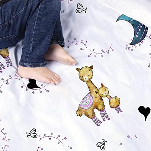JumpOff Jo Nap Mat for Kids - Cozy Kids Rest Mat with Removable Pillow and Ultra Soft Blanket for Preschool, Daycare, and Sleepovers - Llama & Mama - Image 6