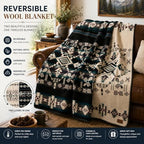 QISU Wool Blanket Throw | Large, Beautiful, Warm, Handmade in Ecuador by Local Artisans |94″ x 78″|Ultra-Soft, Hypoallergenic & Breathable | Non-Itchy or Scratchy Fabric (Jacamars Green) - Image 2