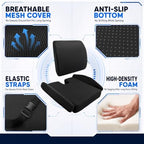 Widened Gaming Chair Cushion Set with Lumbar Support, Tailbone Pain Reduce - Image 5