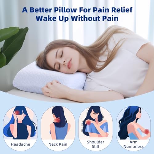 Adjustable Thin Memory Foam Pillow - CertiPUR-US Neck Support Pillow - Image 6