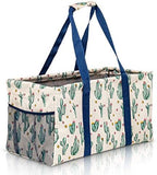 Extra Large Utility Tote Bag - Oversized Collapsible Beach Bag - Cactus by Lucazzi